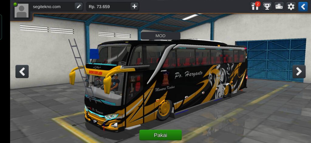 Mod bussid full strobo Haryanto Wayang