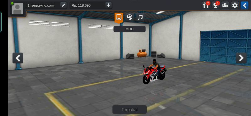 Mod Bussid CBR150R Streetfire Merah