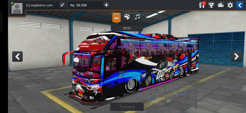 Mod Bus simulator bus ceper SR2 keren
