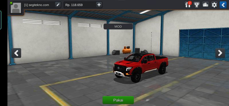 Download Mod Bussid Mobil NIssan Titan Warior