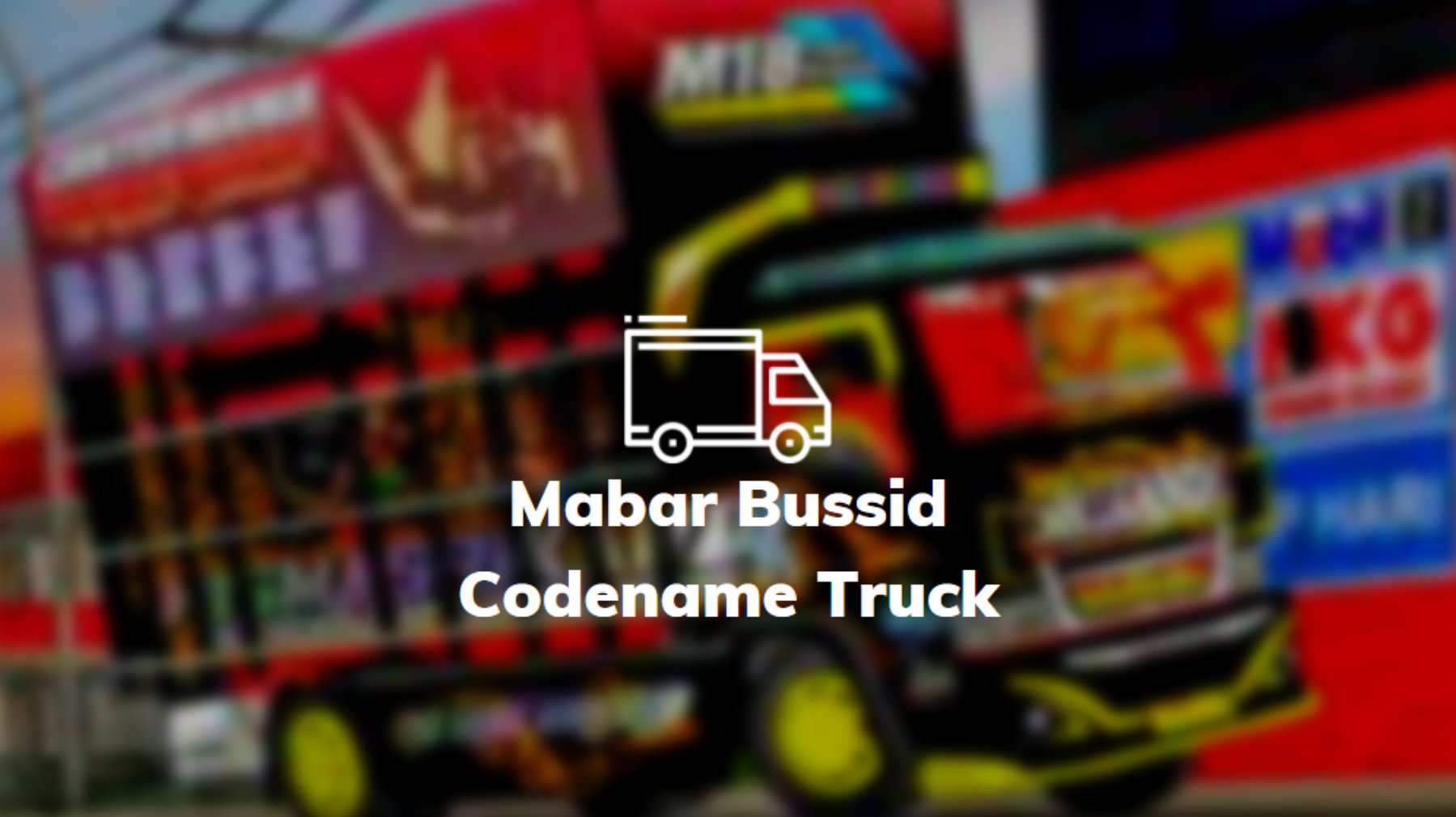 kodename canter bussid