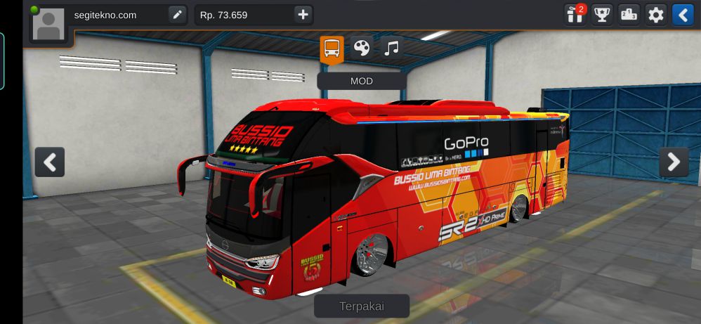 Mod Bussid Bus Racing SR2 XHD