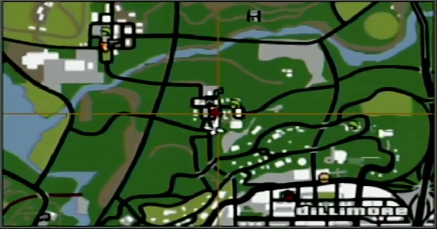 Map Los Santos Dilimore GTA SA PS2