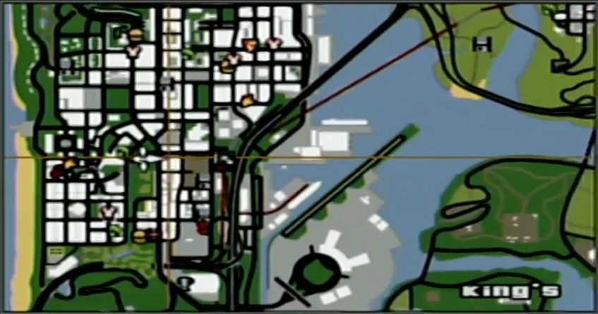 Map San Fierro King's GTA SA PS2