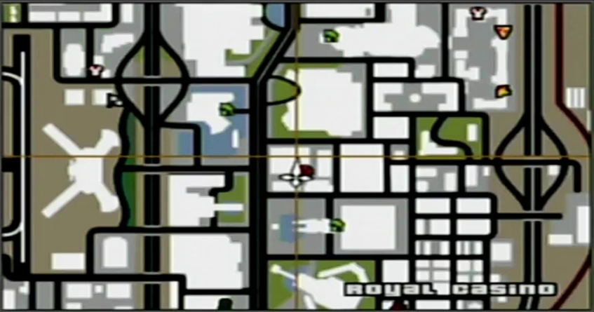 Map Las Venturas Royal Cassino GTA SA PS2