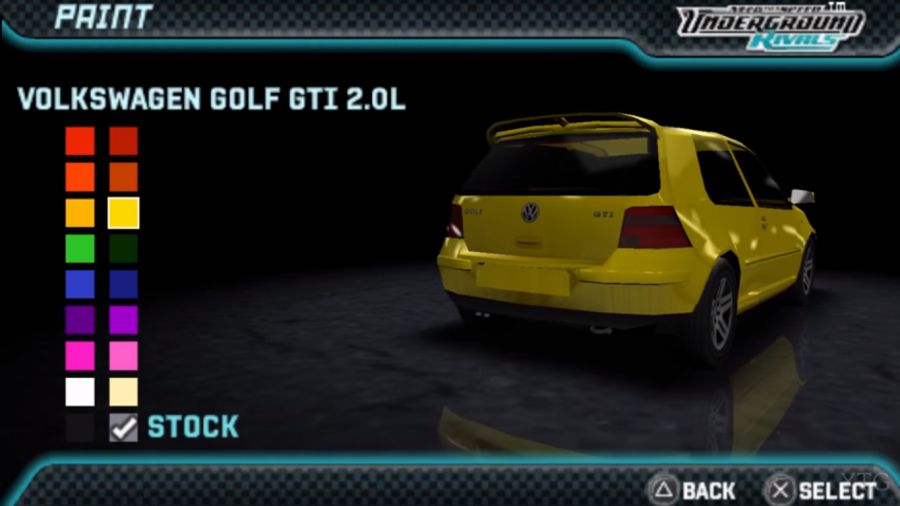 Fitur Pocket Garage Need For Speed Underground PPSSPP