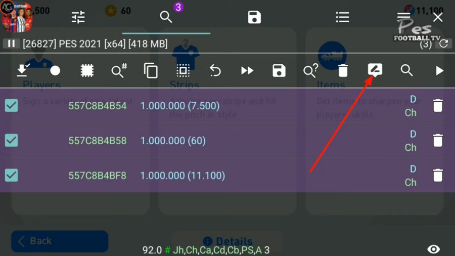 Tahap Akhir Cheat PES