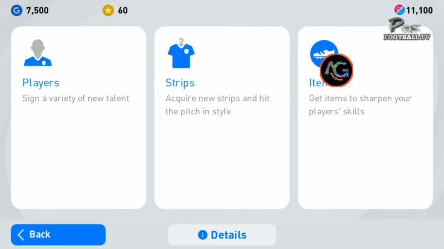 UI Game PES Mobile Dan Ikon Mengambang Game Guardian