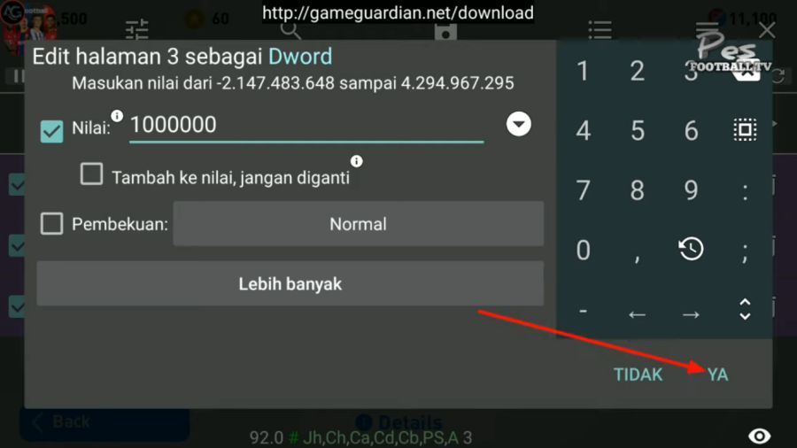 Cara Cheat PES Mobile (3)