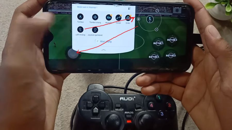 Cara Main PES Mobile Menggunakan Stik Tahap 2