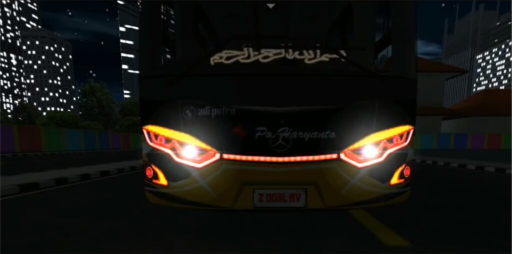 Lampu Bus Simulator Indonesia Kuning Merah