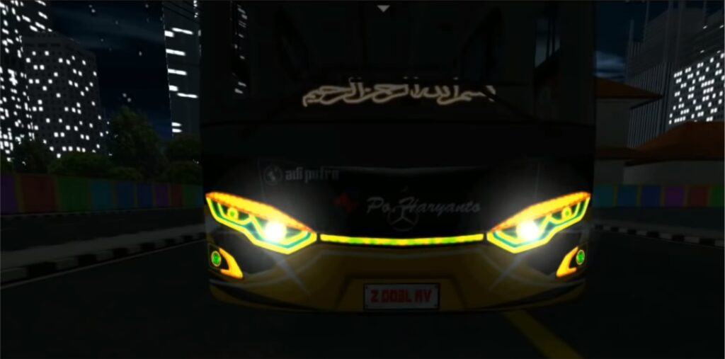Kodename Bussid Lampu JBHD Kuning Jingga Biru