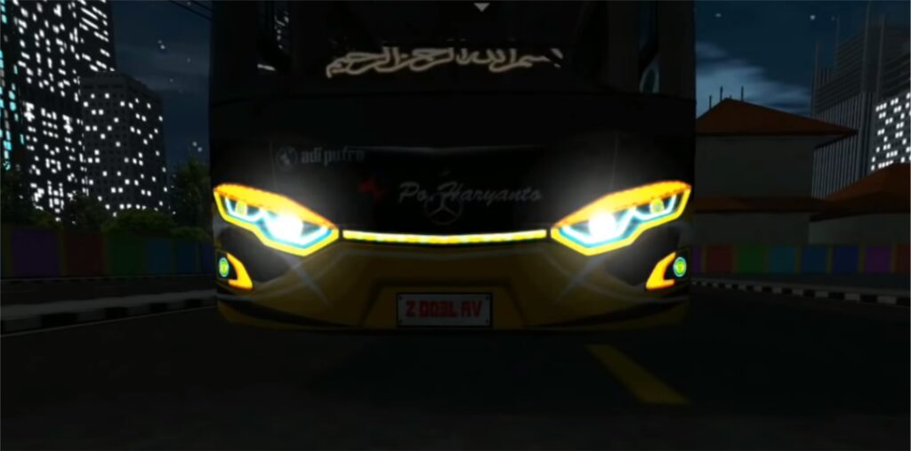 Kodename Bussid Lampu JBHD Kuning Biru Kuning