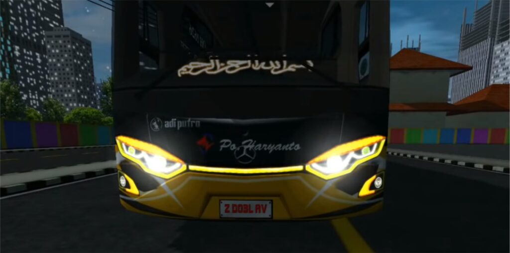 Kodename Bussid Lampu JBHD Lampu Kuning Putih