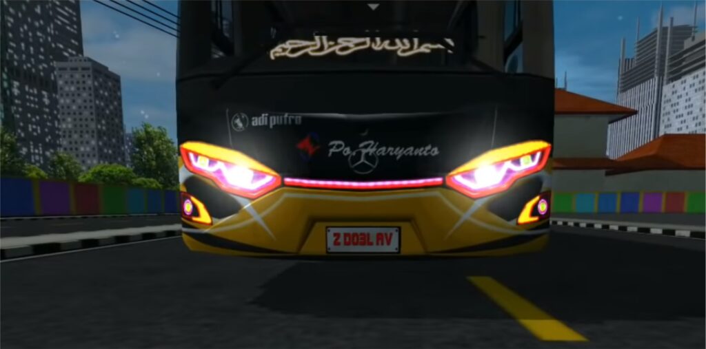 Kodename Bussid Lampu JBHD Kuning Merah