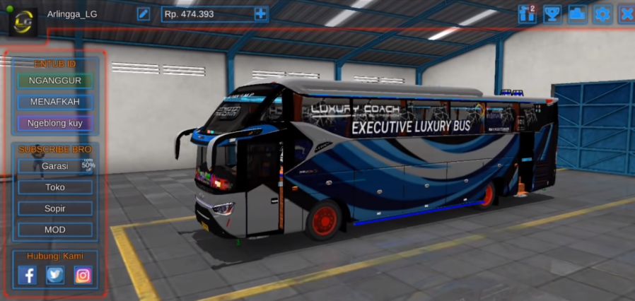 Tampilan Bus SR2 Prime Sebelum Dipasangkan Livery