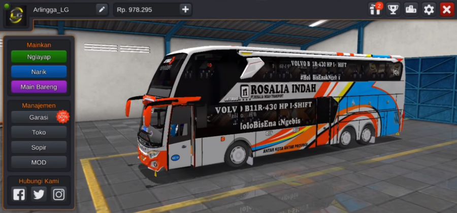 Tampilan Eksterior Kodename Bussid JB3+ SDD