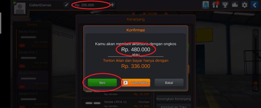 Pembayaran Barang Yang Dibeli