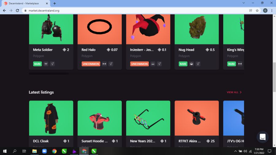 Mendapatkan Uang Di Decentraland Dengan Menjual Produk