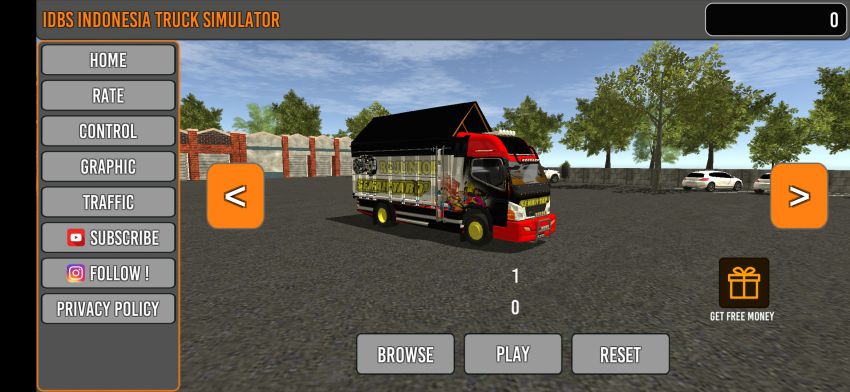 Download Livery IDBS Truck Simulator Sekar Taro Black