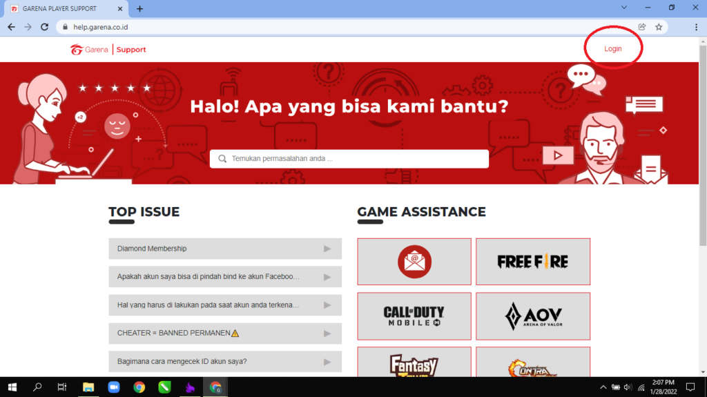 Mengembalikan Akun FF yang di Hack Dengan Bantuan Garena Player Support