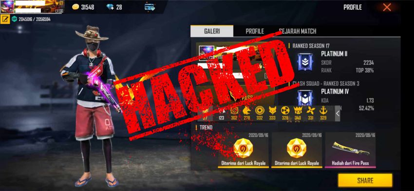 Cara Mengembalikan Akun FF yang di Hack & Penyebab Akun FF di Hack