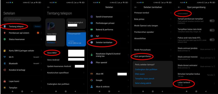 Setting DPI Free Fire Lewat Setelan HP