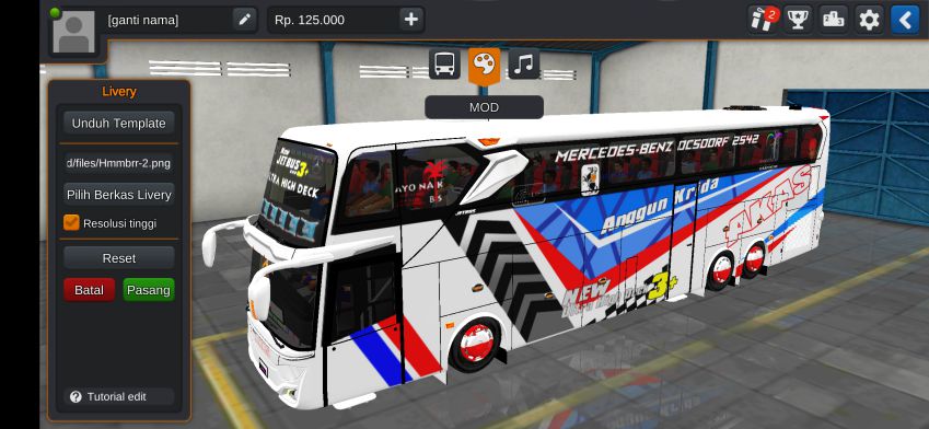 Download Livery Bussid Bus UHD AKAS