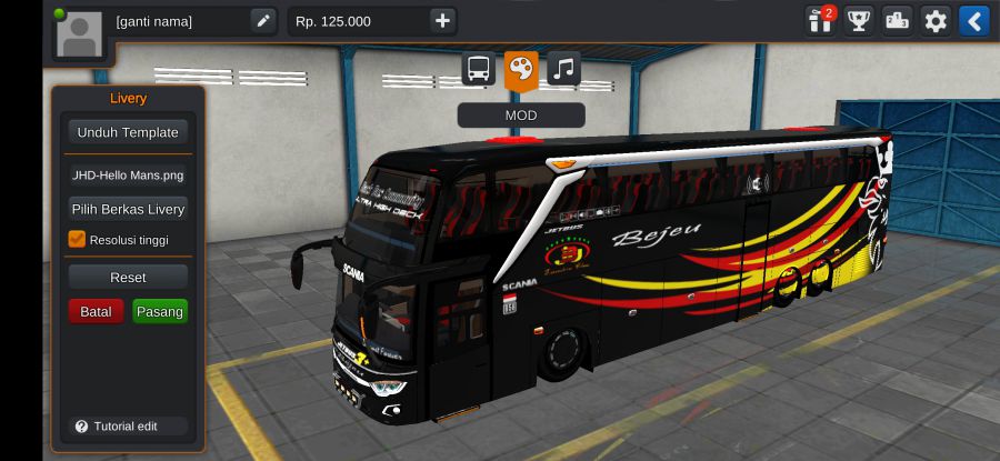 Download Livery Bussid Bus UHD Bejeu