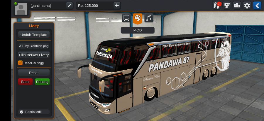 Bus UHD Pandawa 87 Wayangan