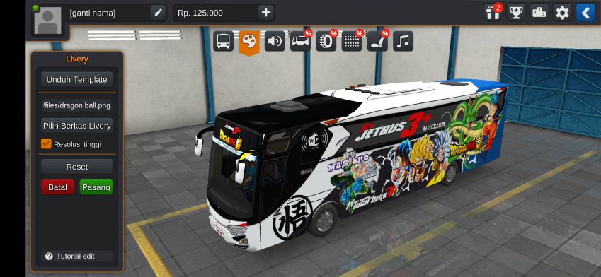 Download Livery Bussid Anime Dragon Ball