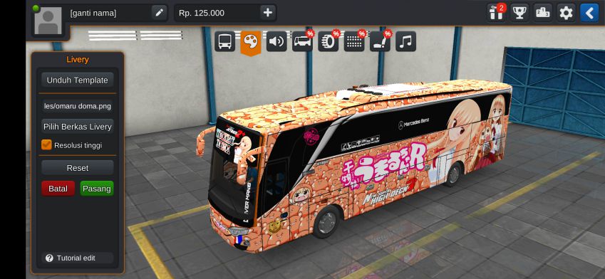 Download Livery Bussid Anime Umaru Doma