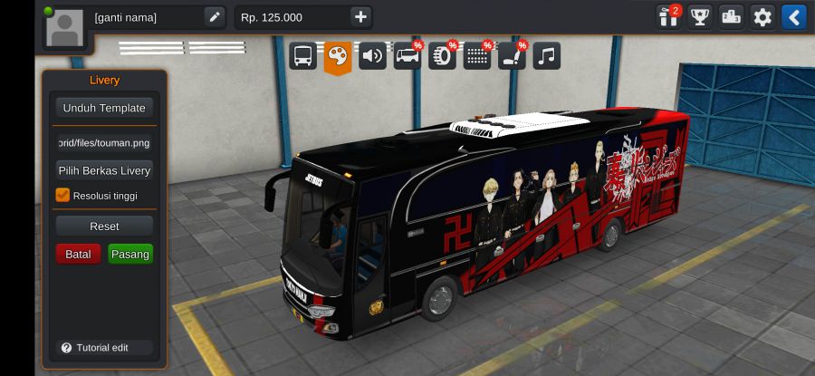 Download Livery Bussid Anime Tokyo Revengers Touman