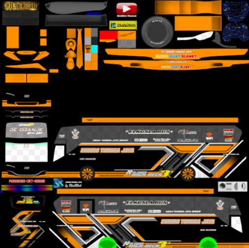 Download Livery Bussid Bus JB3 De Orenje Sudiro Tungga Jaya