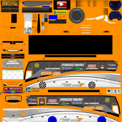 Download Livery Bussid Bus Subur Jaya JB3 Maserati
