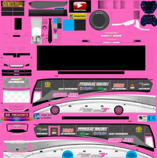 Download Livery Bussid Bus Harley Queen Subur Jaya JB3