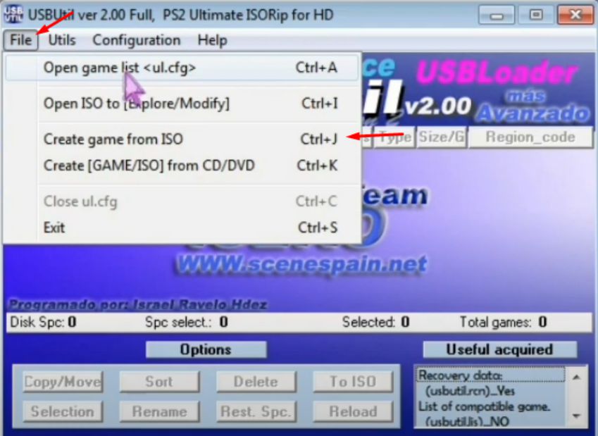 Memasang Mod Cheat Cleo di GTA SA PS2 Dengan USBUtil