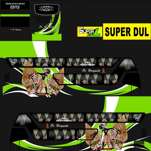 Download Livery Bussid Bus PO. Haryanto Gunungan Wayang SDD