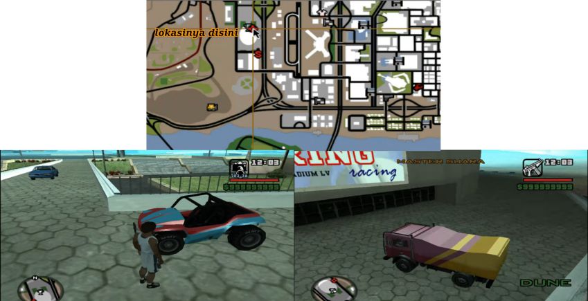 Lokasi Kendaraan Langka GTA SA Blackfield