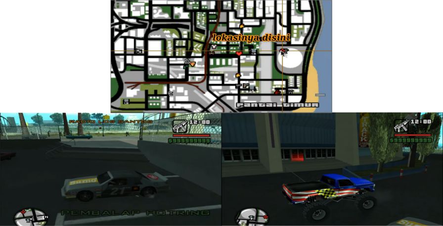 Lokasi Kendaraan Langka GTA SA Easteren Beach