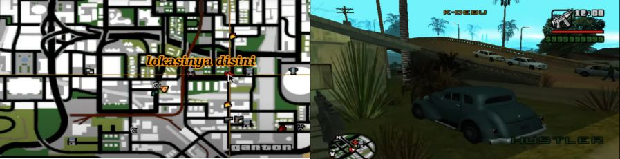 Tempat Kendaraan GTA San Andreas Ganton