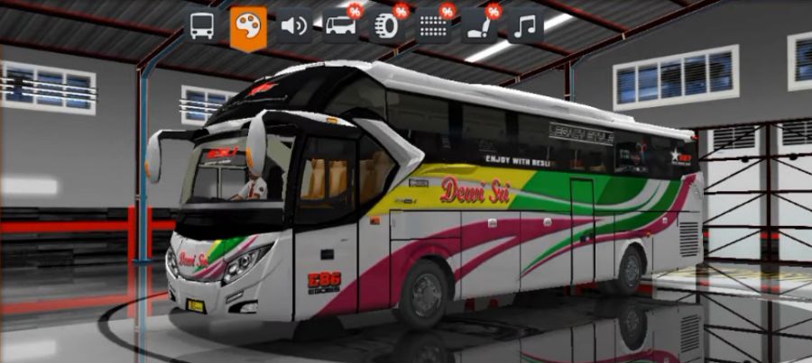 download livery Bussid XHD Dewi Sri