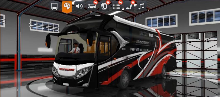 download livery Bussid XHD Prevost Millenium
