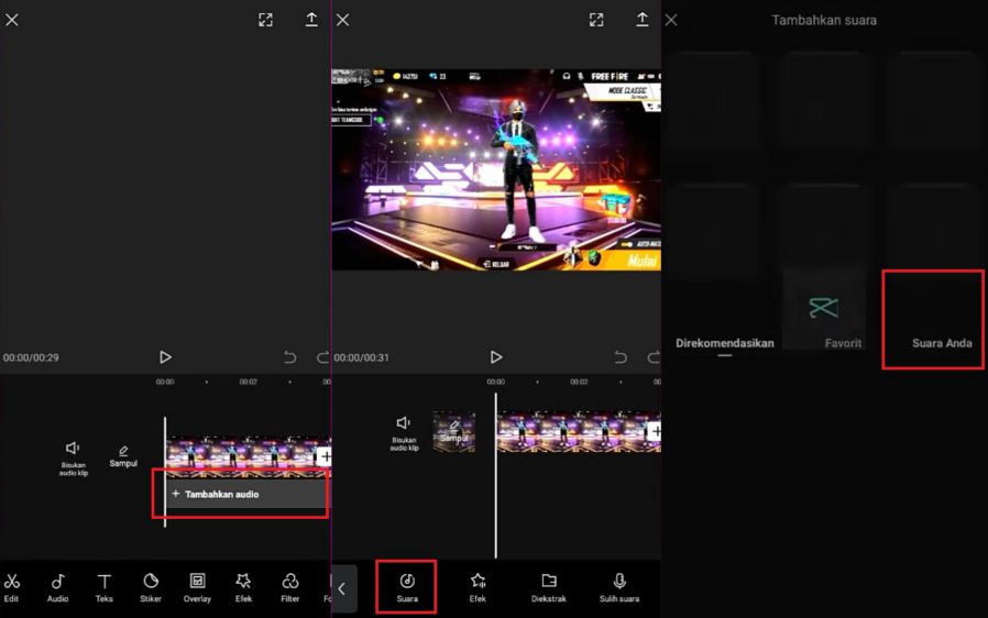 Membuat Video Jedag Jedug FF Dengan CapCut