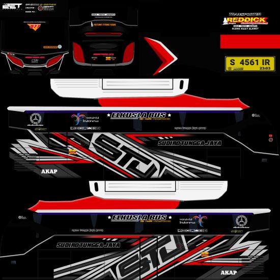 Download Livery Bussid STJ Redick