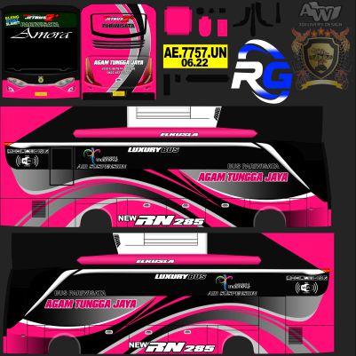 Livery Bussid HD Amora
