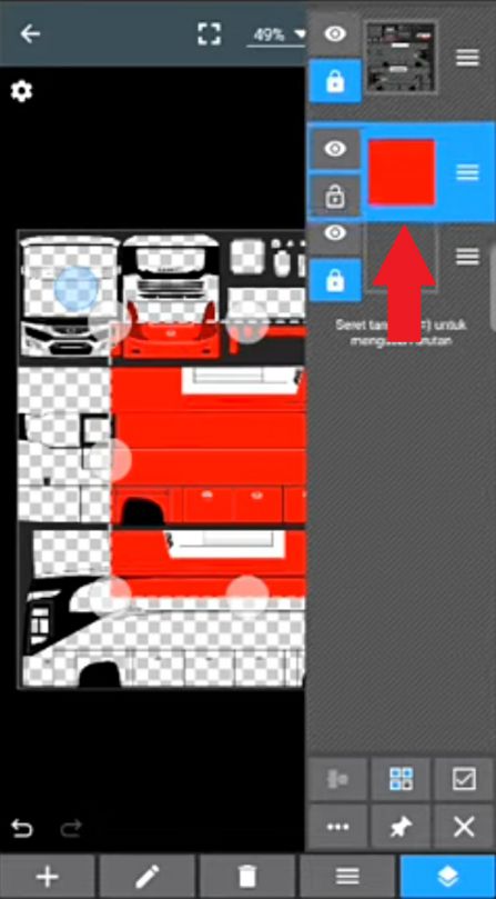 mengedit warna pada livery