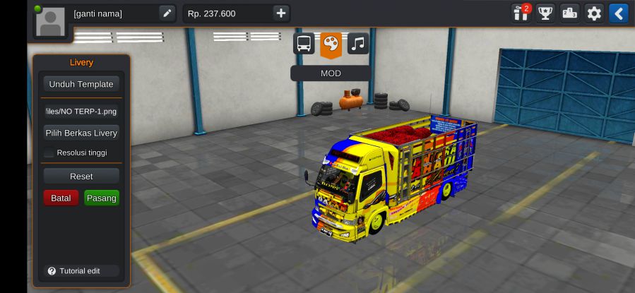 Mod bussid full strobo canter