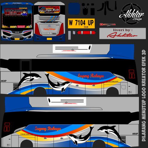 Livery Bussid Sugeng Rahayu HD New 7104