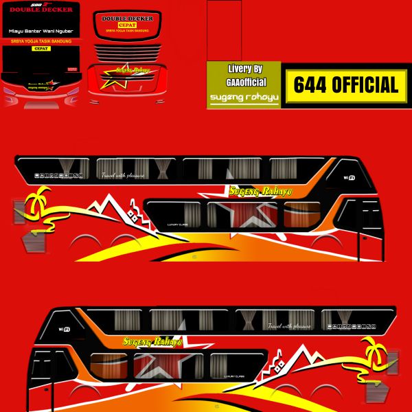 Livery Bussid Sugeng Rahayu SDD Patas